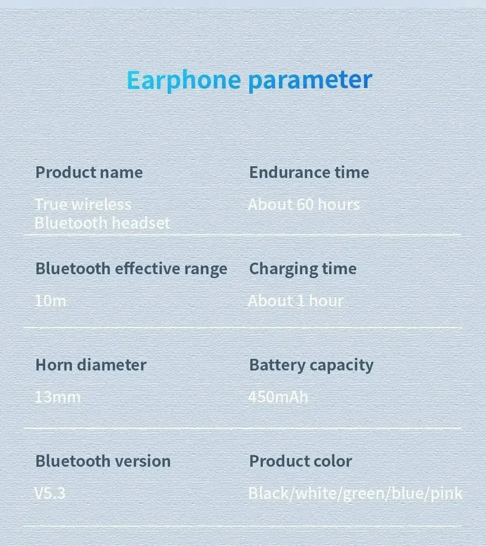 Air Pro True Wireless Bluetooth Earphones Headphones Bin Lanyard HiFi Sound Low Latency Noise Reduction Earbuds for IOS Android