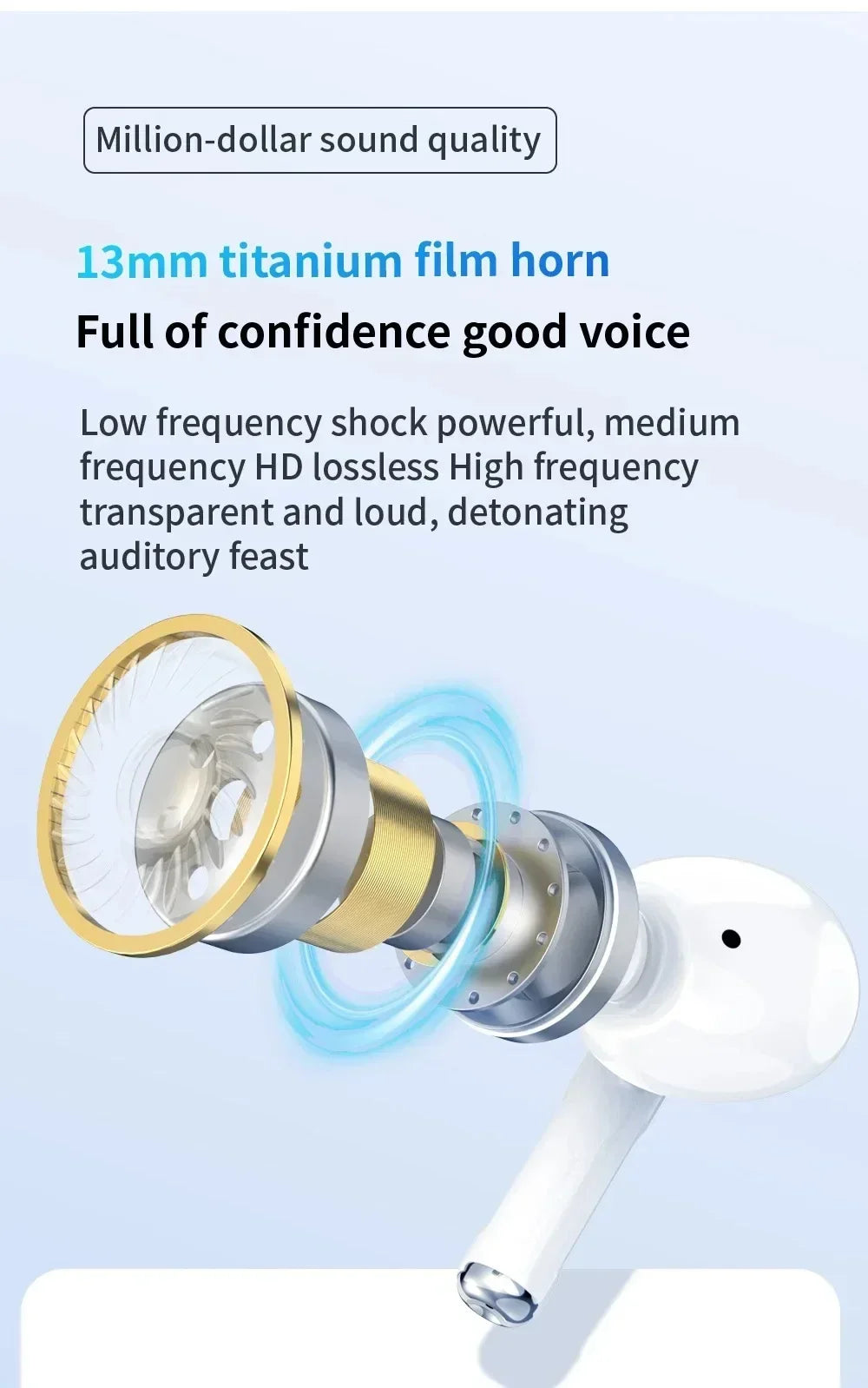 Air Pro True Wireless Bluetooth Earphones Headphones Bin Lanyard HiFi Sound Low Latency Noise Reduction Earbuds for IOS Android